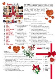 English Worksheet: LOVE ACTUALLY - movie worksheet