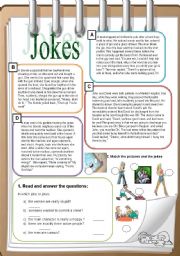 English Worksheet: Jokes