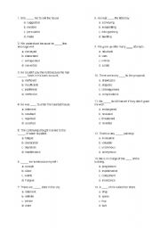 English Worksheet: ECPE Michigan Proficiency Vocabulary Test 3