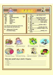 English Worksheet: ADVERBS OF FREQUENCY
