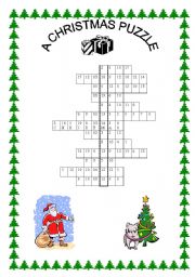 English Worksheet: A Christmas puzzle