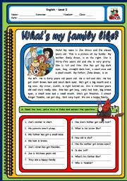 English Worksheet: DESCRIBING PEOPLE