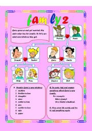 English Worksheet: Family 2