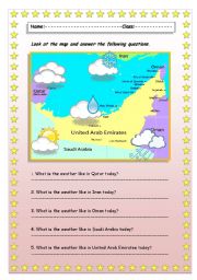 English Worksheet: The Weather