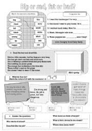 English Worksheet: ALL-in-one writing and reading activity