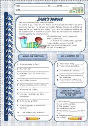 English Worksheet: JACKS SCHOOL