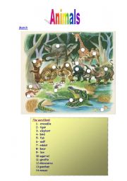 English worksheet: Animals 