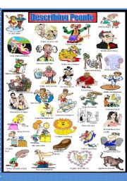 English Worksheet: Describing People (Adjective dictionary)