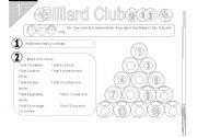 Billiard Club: Numbers 1-15 and colours (2 Pages)