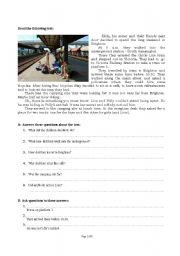 English Worksheet: Long weekend in Brighton