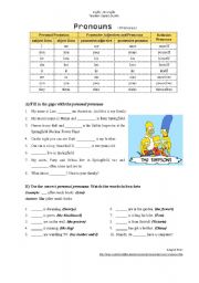 English Worksheet: Personal Pronouns (object)