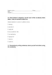 English worksheet: Expressions to describe life choices and plans