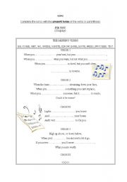 English Worksheet: Song: Fix you (Coldplay)