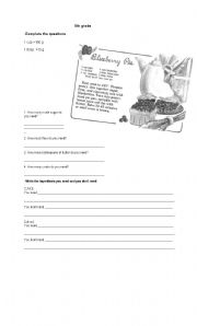 English Worksheet: countable and uncountable nouns