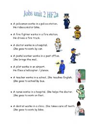 English Worksheet: Jobs speaking cards overview