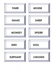 English worksheet: memory game - the flash-cards are already uploaded