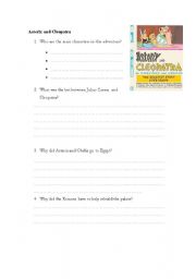 English worksheet: Asterix and Cleopatra