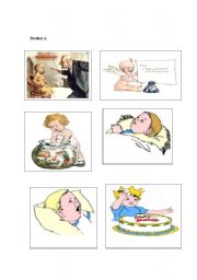 English Worksheet: What are the babies doing? 1/3