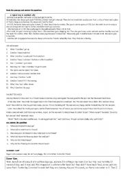 English Worksheet: Readings