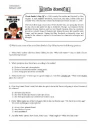 English Worksheet: Movie-conversation class based on the funny movie 