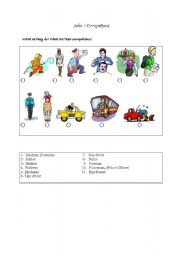 English worksheet: Jobs / Occupations