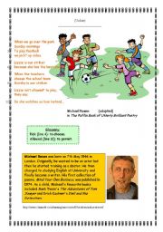 English Worksheet: Unfair by Michael Rosen