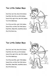 English Worksheet: numbers_song_worksheet