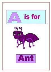 English worksheet: Animal alphabet (1)