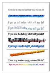 1st conditional mingle activity