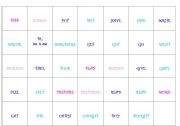 English worksheet: Present/Past & Regular/Irreguar verbs (CARDS)