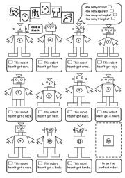 English Worksheet: Robots (1)