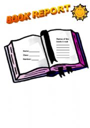 English Worksheet: book report