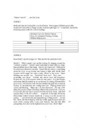 English Worksheet: Master Harold and the Boys - Worksheet 4