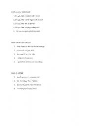 English worksheet: do you like