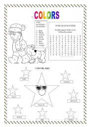 English Worksheet: Colors