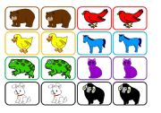 English Worksheet: Brown Bear cards