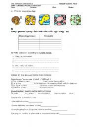 English Worksheet: exam