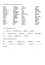 English Worksheet: Present simple