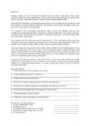 English Worksheet: reading comprehension 