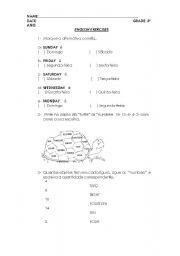 English worksheet: REVIEW EXERCISE