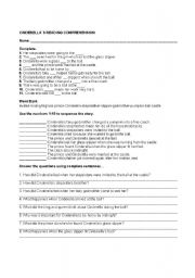 English Worksheet: cinderellas reading comprehension activities