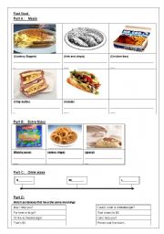 English Worksheet: British Fast food