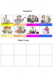 English worksheet: People at work 2/3