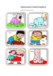 REGULAR VERBS FLASH- CARDS 1