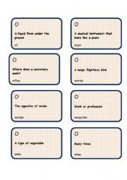 English Worksheet: Alphabet game -Letter O