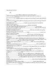 English worksheet: Prepositions-Time