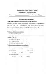 English worksheet: reading about weather