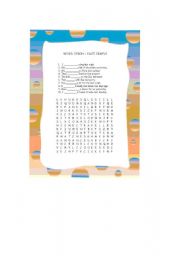 Word search -  Past simple