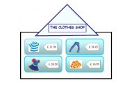 English Worksheet: The clothes shop