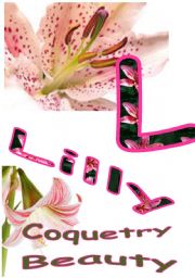 English worksheet: floral alphabets